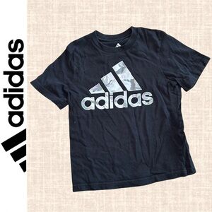 Adidas Little Boy Black & Camo BOS Short Sleeve Tee / Size 4 Youth